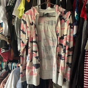 Nike Camo zip up size medium